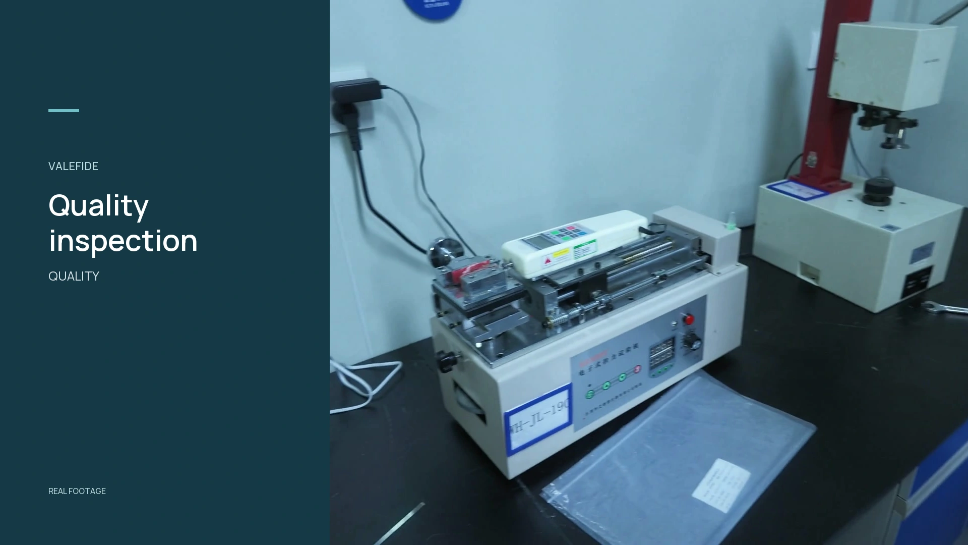 Inspection equipment at the manufacturing base
